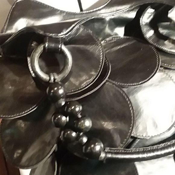 Purse or bag, black probably vegan - Picture 3 of 9